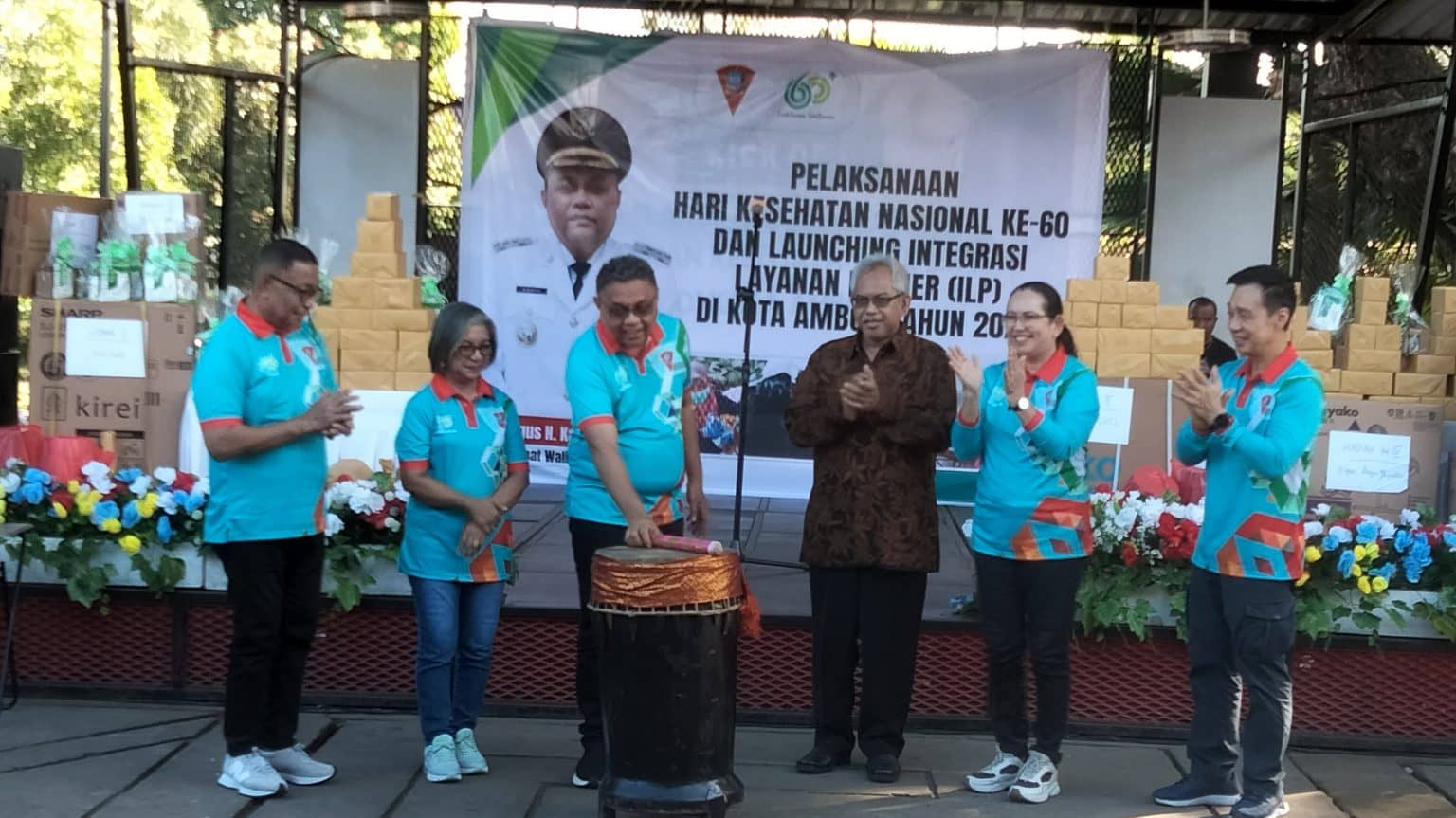 Pemkot Ambon Launching Integrasi Layanan Primer Dalam Perayaan Hari Kesehatan Nasional ke-60
