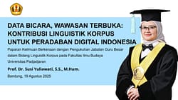 Prof. Dr. Susi Yuliawati, S.S., M.Hum. - Guru Besar Bidang Linguistik Korpus - Fakultas Ilmu Budaya - Universitas Padjadjaran. - Foto: Istimews.