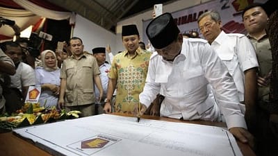 Prabowo Resmikan Kantor DPD Gerindra di Banten