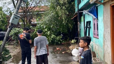 LSM Kompas Gelar SWEAPING, Pasang Rambu Peringatan Pohon Tumbang