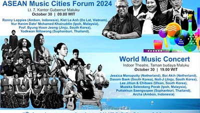 ASEAN Music Cities Forum Rayakan HUT ke-5 Ambon City of Music