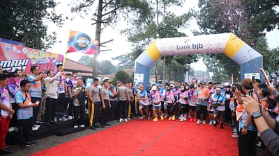 Cimahi Hepi Run 2025 sukses digelar di Lapangan Rajawali, Kota Cimahi, dengan partisipasi sekitar 2000 pelari - 22 Juni 2025.