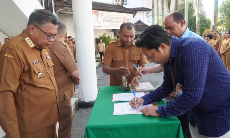 Gelar Apel Pagi Pemerintah Kota Ambon dan Pelindo Jalin Kerja Sama Suplai Air, Klinik Mata Vlisingen Serahkan Dividen